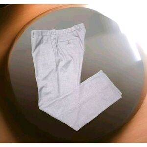 Incotex Grey Marl Men’s Super 130s Standard Fit Trousers, Size 38